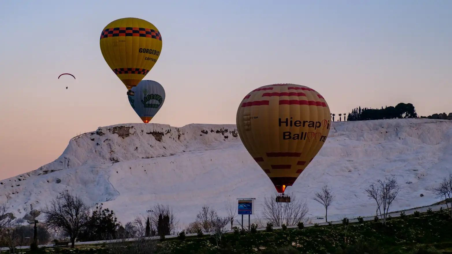 balóny v pamukkale