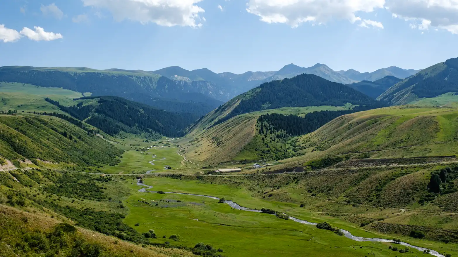 zelené údolí