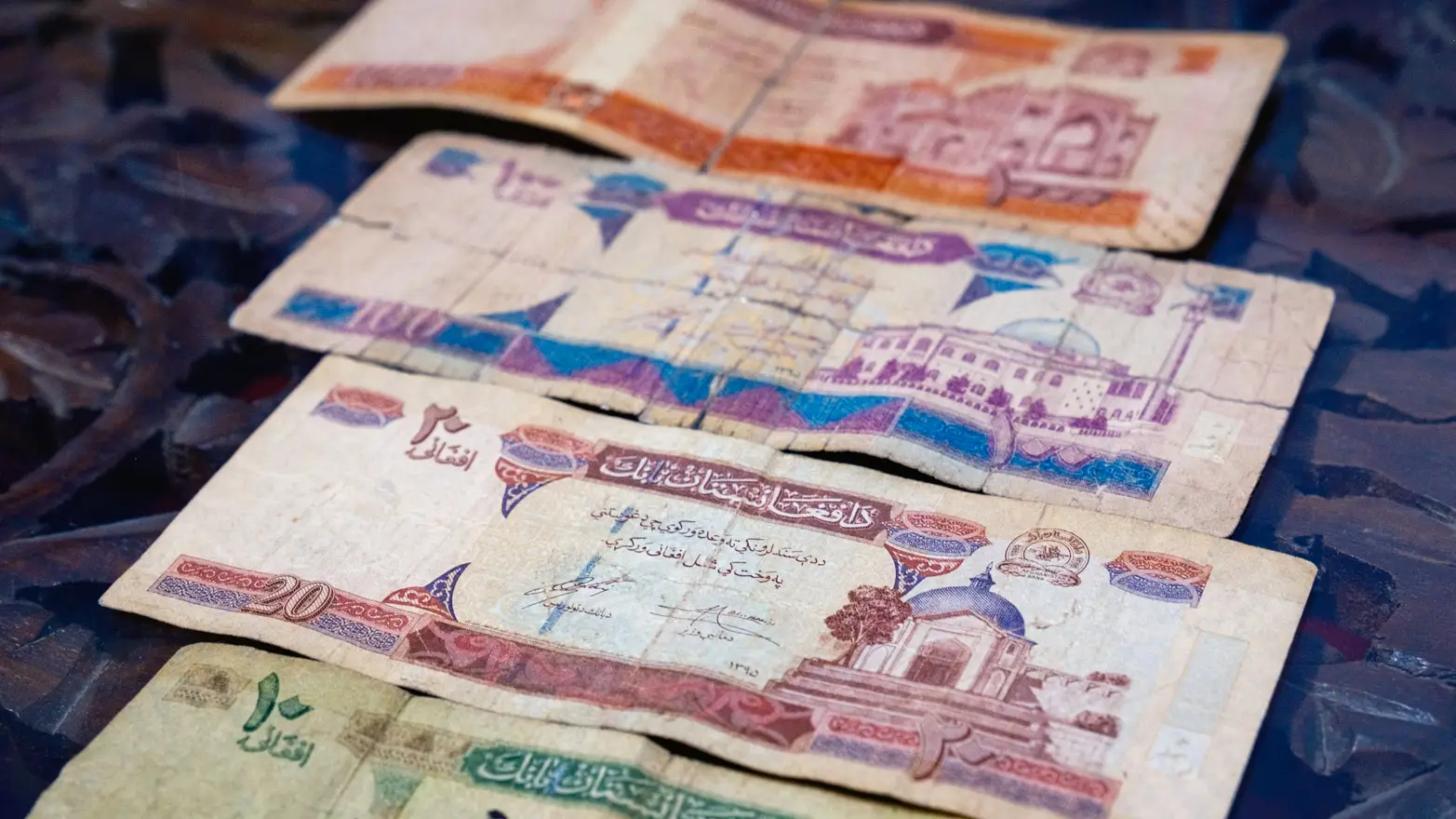 afghánské bankovky