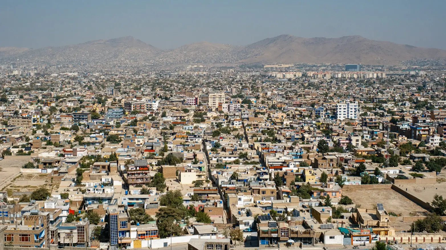 výhled na zástavbu města