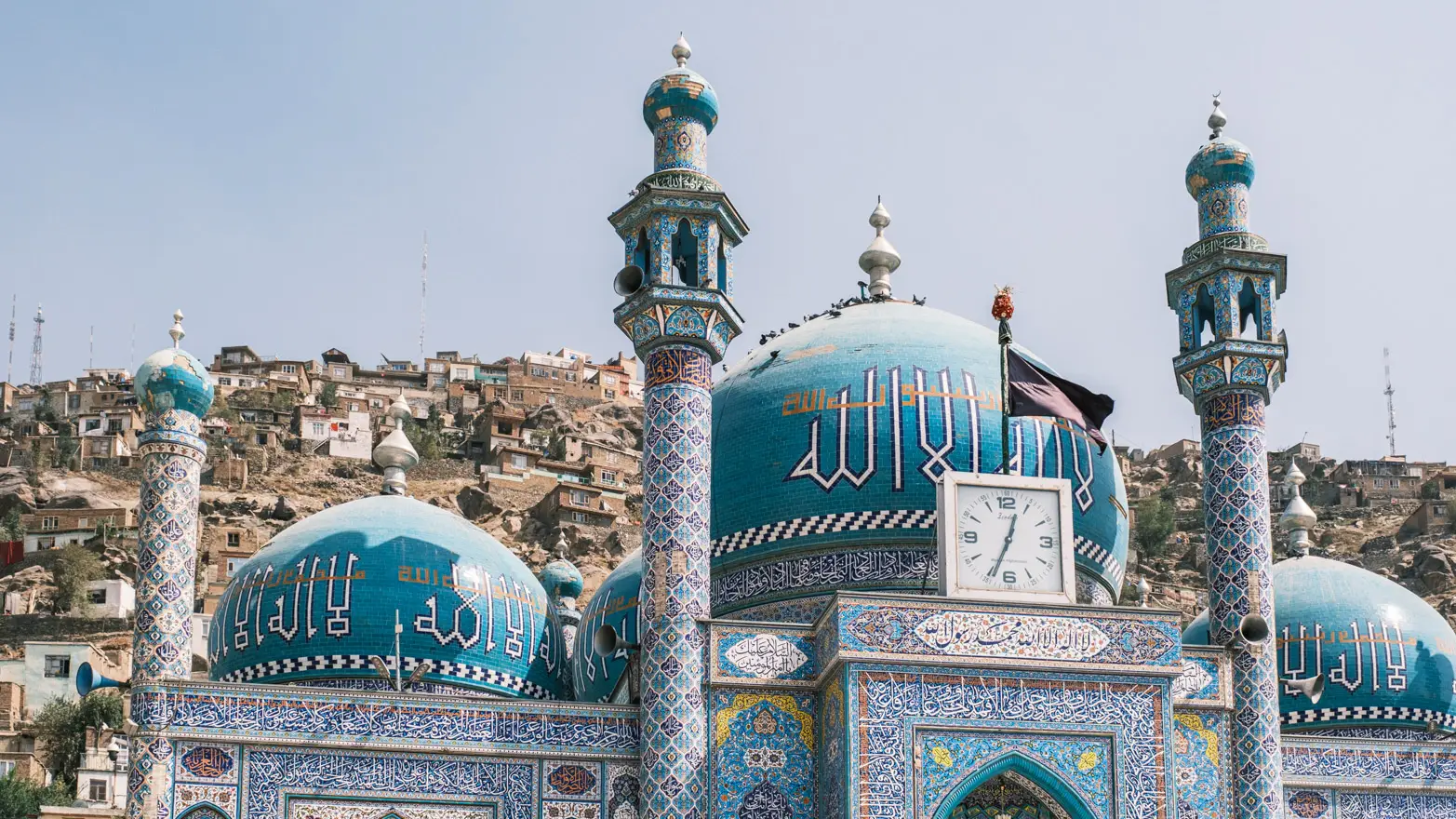 hodiny na modré mešitě