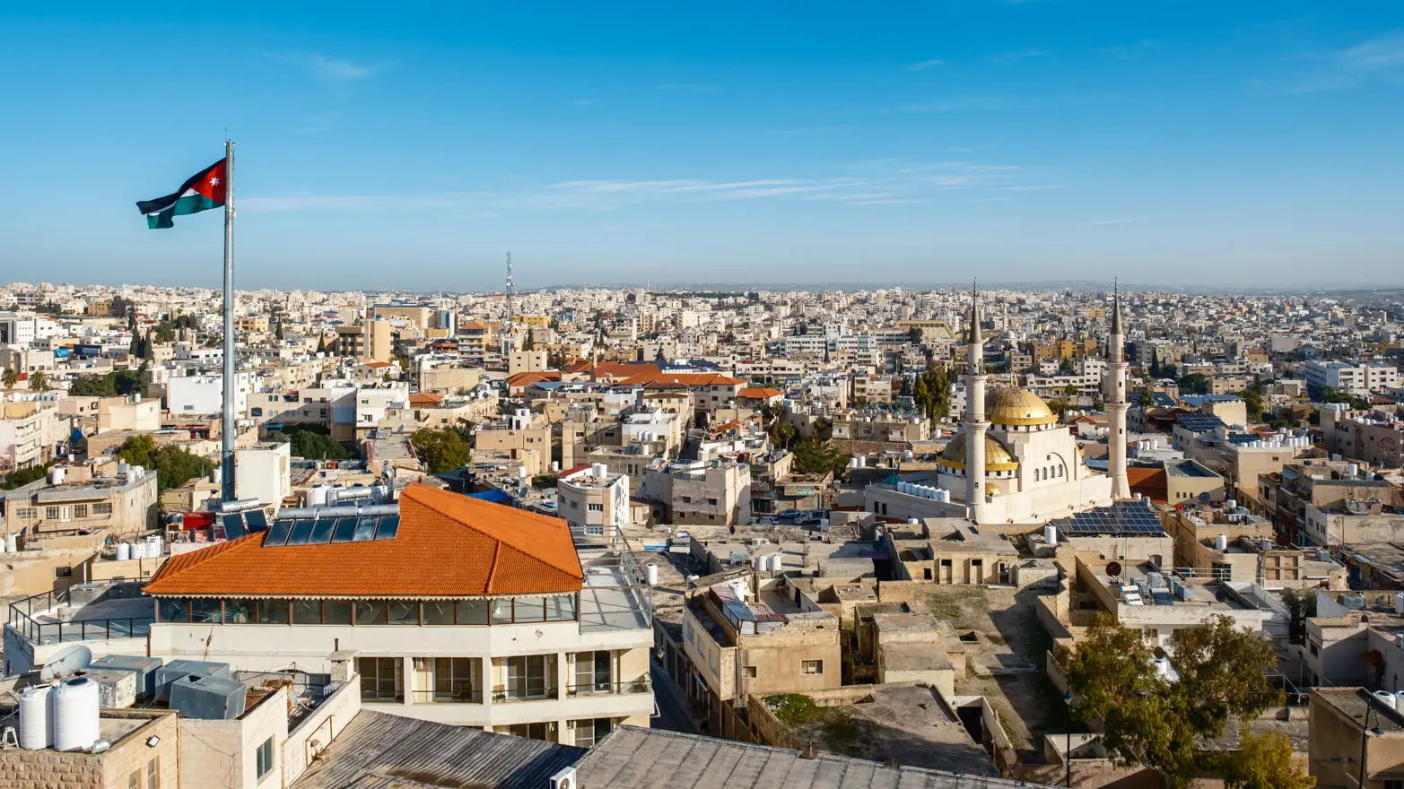 výhled na město z výšky